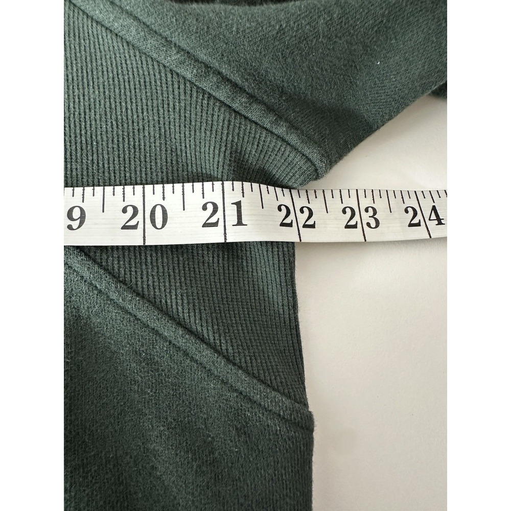 Lululemon Scuba Women's M/L Oversized 1/2 Zip Hoodie Gold Zip Cropped Atheisure - Picture 4 of 7